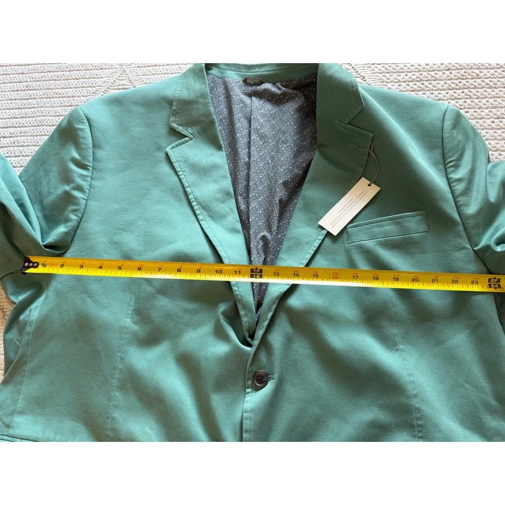 Oak Hill Mens 3XL 54R 56R Teal Cotton Blend Sport Coat Blazer NWT PL10213320877